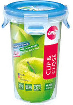 Rotho Princeware - 350 ml Plastic Food Storage(Blue, White) Rotho Princeware - 350 ml Plastic Food Storage(Blue, White)