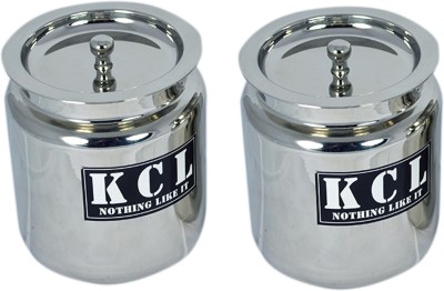 KCL Steel Food Storage  - 350 ml(Pack of 2, Silver)