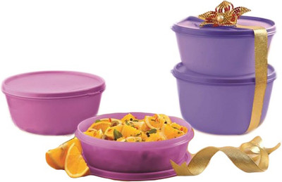 

Tupperware - 6000 ml Plastic Grocery Container(Pack of 4, Multicolor)