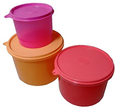 

Tupperware Store All Canister Set - 570 ml, 1100 ml, 1600 ml Plastic Grocery Container(Pack of 3, Multicolor)