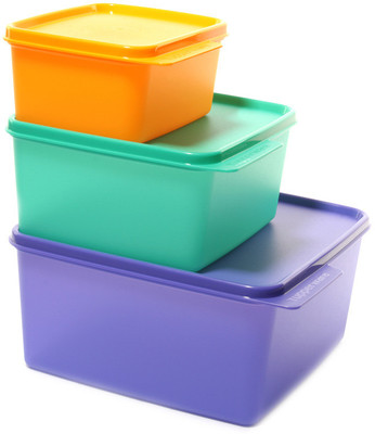 Tupperware Keep Tab Plastic Container Set, 500ml, Set of 4, Multicolour