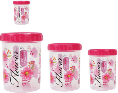 

Stylobby - 1000 ml, 1200 ml, 1100 ml, 250 ml Polypropylene Grocery Container(Pack of 4, Red)