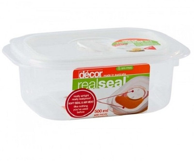 

Decor Realseal Oblong 500 ml - 500 ml Plastic Grocery Container(Clear)