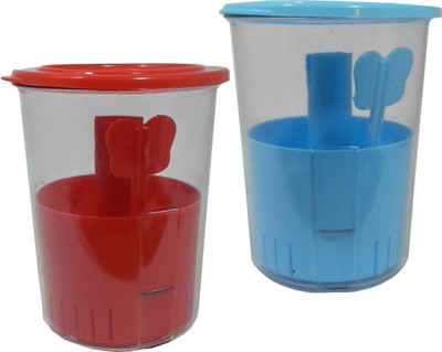 

Milton Pickle - 1000 ml Plastic Grocery Container(Pack of 2, Red, Blue), Blue;red