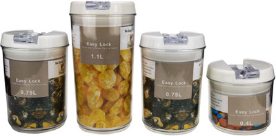

Anni Creation Elegenza - 0.4 L PP (Polypropylene) Grocery Container(Pack of 4, Clear)