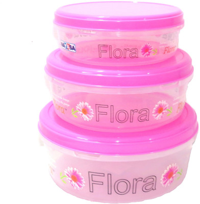 

Nayasa Best Cook - 4000 ml Plastic Grocery Container(Pack of 3, Pink)