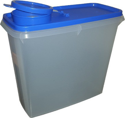 

Tupperware - 2500 ml Plastic Grocery Container(Blue, White)