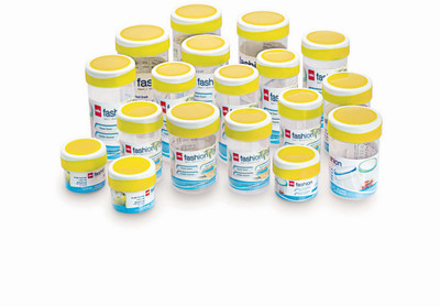 

Cello Fashion Container Set (18 pcs) M.Pearl - 850 ml Plastic Grocery Container(Pack of 18, Yellow)