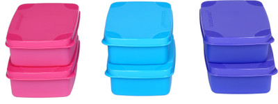 Signoraware Plastic Grocery Container  - 150 ml(Pack of 6, Multicolor)