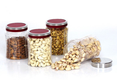 

Steelo 4 Pieces PET - Skona - 800 ml Plastic Food Storage(Pack of 4, Clear)