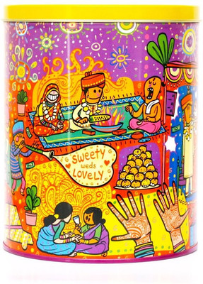 

Chumbak The Great Indian Wedding - 2500 ml Aluminium Grocery Container(Multicolor)