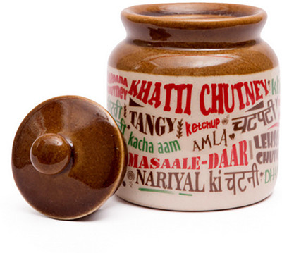 

EK DO DHAI - 300 ml Ceramic Spice Container(Multicolor)