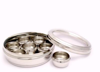 Kitchen Palace - 1450 ml Steel, Plastic Spice Container(Silver)