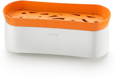 

Lekue - 1 ml Silicone, Plastic Grocery Container(White, Orange), Orange;white