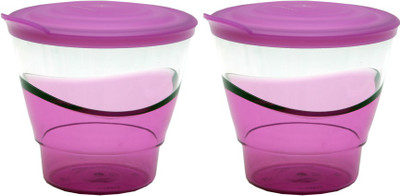 

Tupperware - 200 ml Plastic Grocery Container(Pack of 2, Purple)