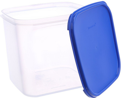Tupperware - 4000 ml Plastic Grocery Container(Blue, White)