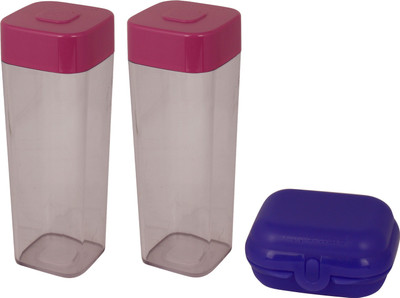

Tupperware - 840 ml, 840 ml Plastic Grocery Container(Pack of 3, Pink, White)