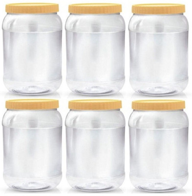 

Sunpet - 2 L Plastic Grocery Container(Pack of 6, Clear)