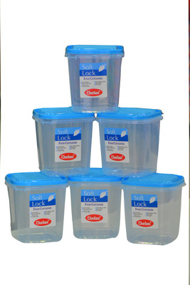 

Chetan 6PC Softlock Plastic Kitchen Containers 1250ml - 1250 ml Plastic Grocery Container(Pack of 6, Clear)