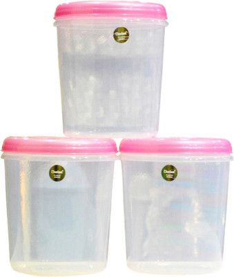 

Chetan - 1000 ml Plastic Grocery Container(Pack of 3, Pink)