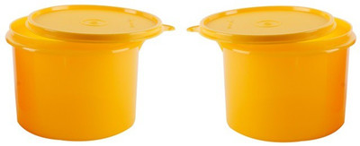 

Tupperware - 1.2 L Plastic Grocery Container(Pack of 2, Yellow)