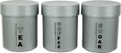 

Polyset Tea, Coffee, Sugar - 1050 ml Plastic Food Storage(Pack of 3, Grey)