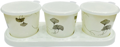 

Zido - 600 ml Melamine Tea Coffee & Sugar Container(White)