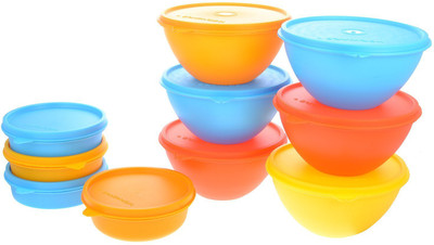 

Herware 104-18 - 7290 ml Plastic Grocery Container(Pack of 10, Multicolor)