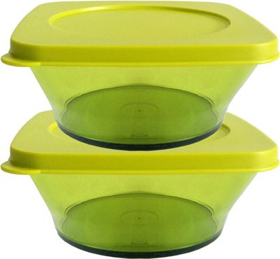 

Tupperware - 620 ml Plastic Grocery Container(Pack of 2, Green)
