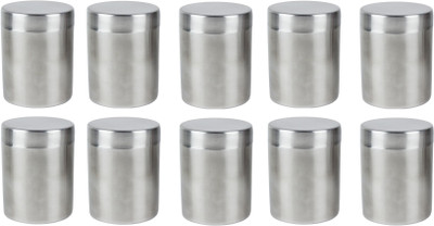 

Paradise - 300 ml Steel Grocery Container(Pack of 10, Silver)
