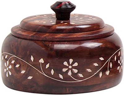 Fab Handicraft - 250 ml Wood Spice Container(Brown)