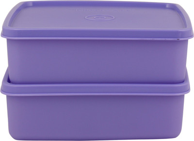 

Tupperware Jumbo Square away 2 pic set (violet) - 700 ml PP (Polypropylene) Grocery Container(Pack of 2, Violet)