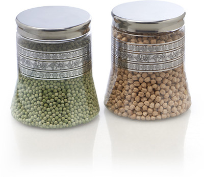 

Steelo 2 Pieces PET - Belly - 2000 ml Plastic Food Storage(Pack of 2, Clear)
