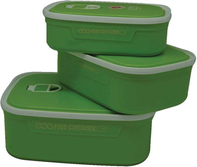 

LoveHome TEDMEI - 1350 ml Plastic Grocery Container(Pack of 3, Green)