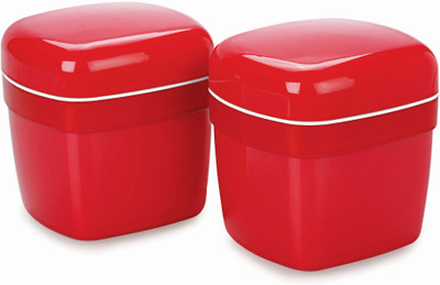 

Cello Ceramica Small Container Set (2 Pcs) - 300 ml Ceramic Grocery Container(Pack of 2, Red)