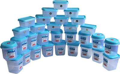 

Chetan Softlock Series - 600 ml, 1000 ml, 1250 ml Plastic Grocery Container(Pack of 30, Blue)
