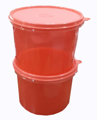 

Tupperware - 1000 ml Plastic Grocery Container(Pack of 2, Red)