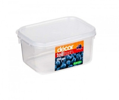 40% OFF on Decor Tellfresh Oblong 500 ml - 500 ml Plastic Food Storage(Clear) 40% OFF on Decor Tellfresh Oblong 500 ml - 500 ml Plastic Food Storage(Clear)