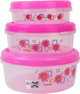 

Stylobby - 4000 ml, 3000 ml, 2000 ml Plastic Grocery Container(Pack of 3, Pink)