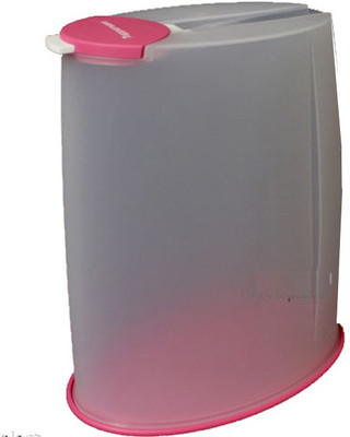 

Tupperware Premium Canister - 2.5 L PP (Polypropylene) Grocery Container(Clear, Pink)