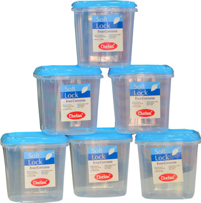 

Chetan 6PC Softlock Plastic Kitchen Storage Containers 3000ml - 3000 ml Plastic Grocery Container(Pack of 6, Clear)