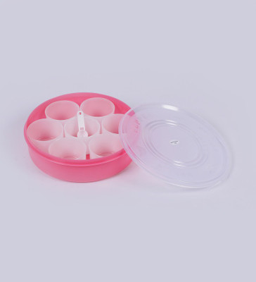 

Princeware - 1000 ml Plastic Spice Container(Pack of 7, Pink)