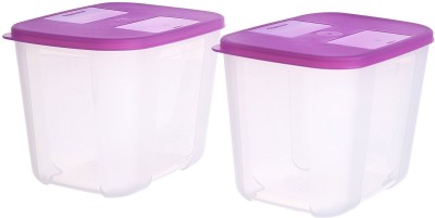 

Tupperware - 1200 ml, 1200 ml Plastic Grocery Container(Pack of 2, Clear, Purple)