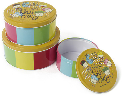 

EZ Life - 1000 ml Steel Grocery Container(Pack of 2, Multicolor)