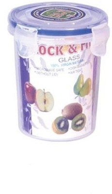 Lock & Fit Glass - 500 ml Plastic Grocery Container(Clear) Lock & Fit Glass - 500 ml Plastic Grocery Container(Clear)