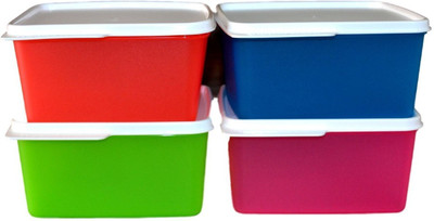

Tupperware - 1200 ml PP (Polypropylene) Grocery Container(Pack of 4, Multicolor)