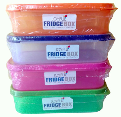 

Shreejee - 500 ml PP (Polypropylene) Grocery Container(Pack of 4, Multicolor)