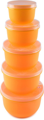 

SONAL Store Fresh - 2100 ml, 1350 ml, 900 ml, 600 ml, 350 ml PP (Polypropylene) Grocery Container(Pack of 5, Yellow)