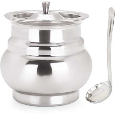 

jubilant Lifestyle - 175 ml Steel Grocery Container(Pack of 3, Silver)