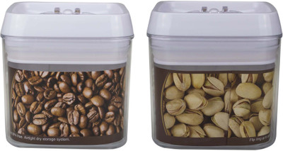 

Anni Creation Elegenza - 1.1 L PP (Polypropylene) Grocery Container(Pack of 2, Clear)